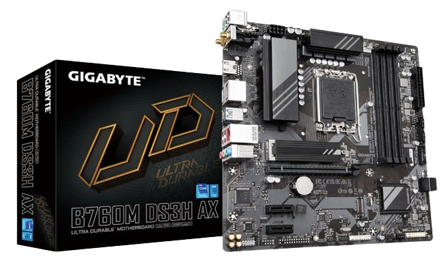 Gigabyte B760M-DS3H AX DDR5 LGA 1700 MATX Gaming Motherboard